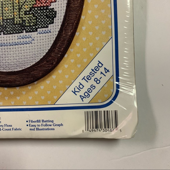 Counted Cross Stitch Kit frog "have a hoppy Day" craft NEW made in USA - Picture 10 of 11